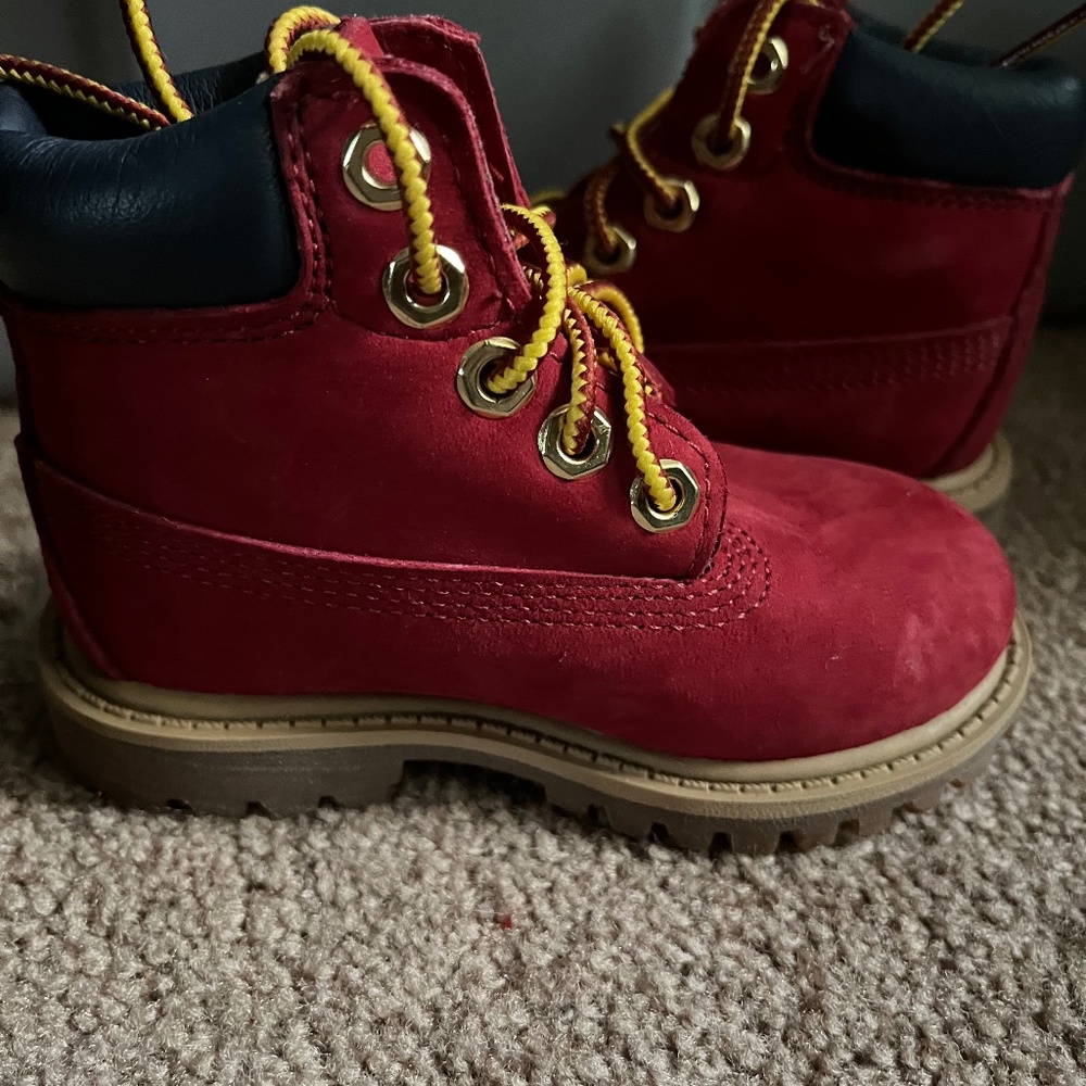 Infant Red Timberlands 5c